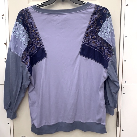 We The Free [Free People] Feelin’ it patchwork top - Picture 7 of 8